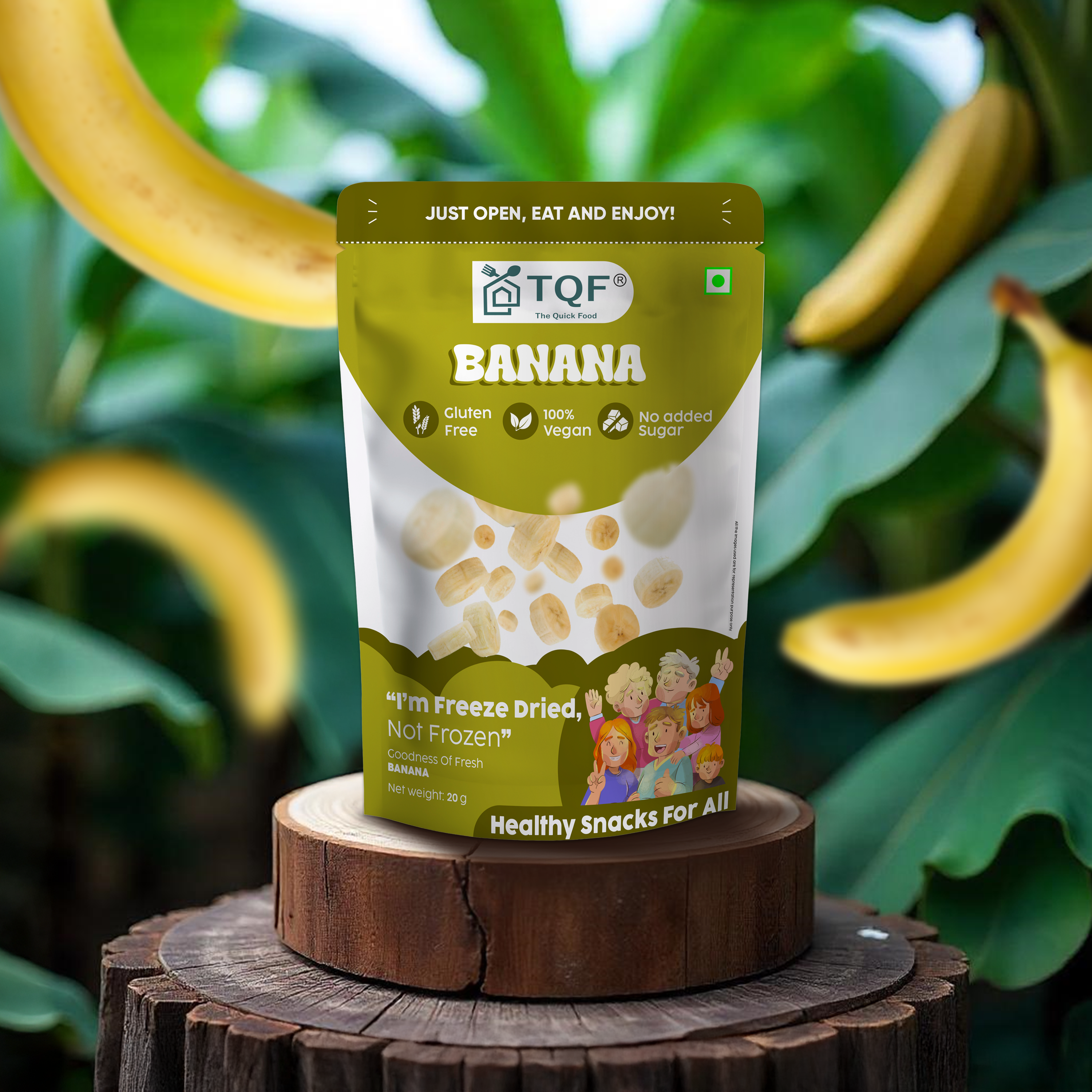 Freeze dried banana